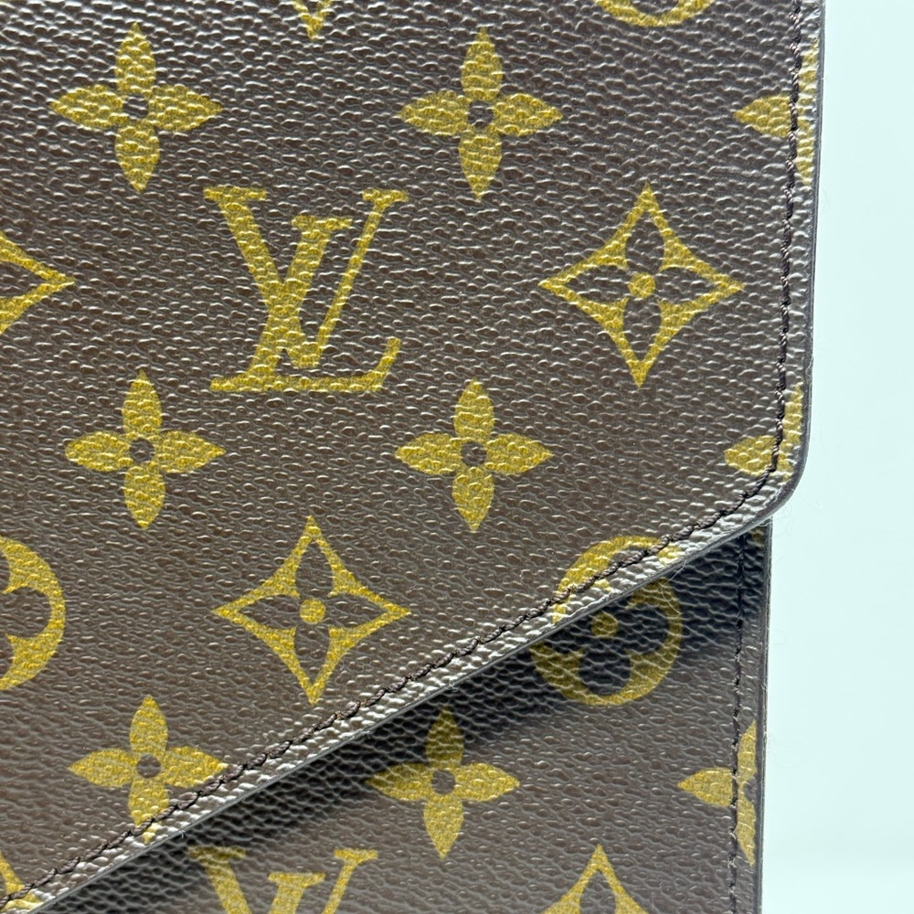 Louis Vuitton Monogram Porte-Document Sénateur Vintage Portfolio Laptop Case - Picture 8 of 16